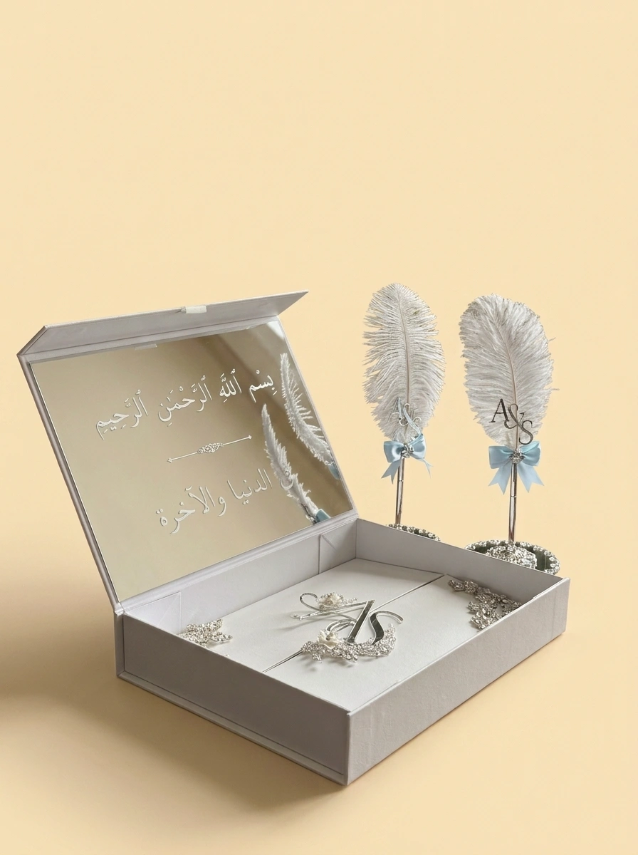 Personalized Marriage Contract Gift Box - Leather Keepsake