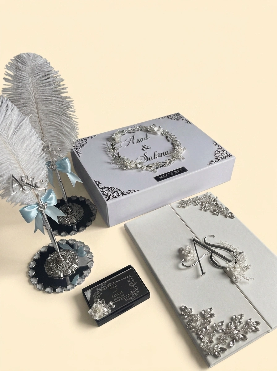 Personalized Marriage Contract Gift Box - Leather Keepsake