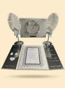 Personalized Marriage Contract Gift Box - Leather Keepsake