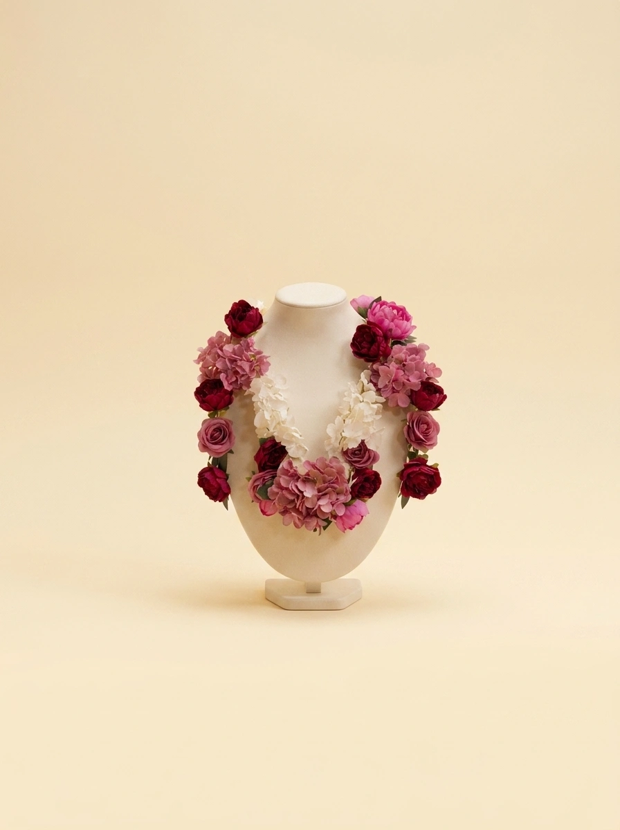 Floral Mahr Gift Box with Necklace Holder