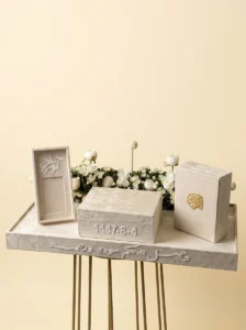 Engagement Gift Box Set with Quran & White Flowers