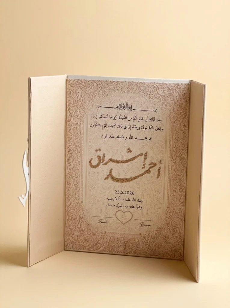 Wedding Guest Book - Handcrafted Bespoke Zaghareet Keepsake