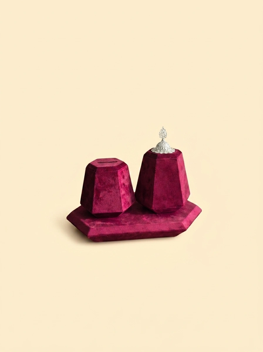Luxury Incense Burner Gift Box in Royal Burgundy