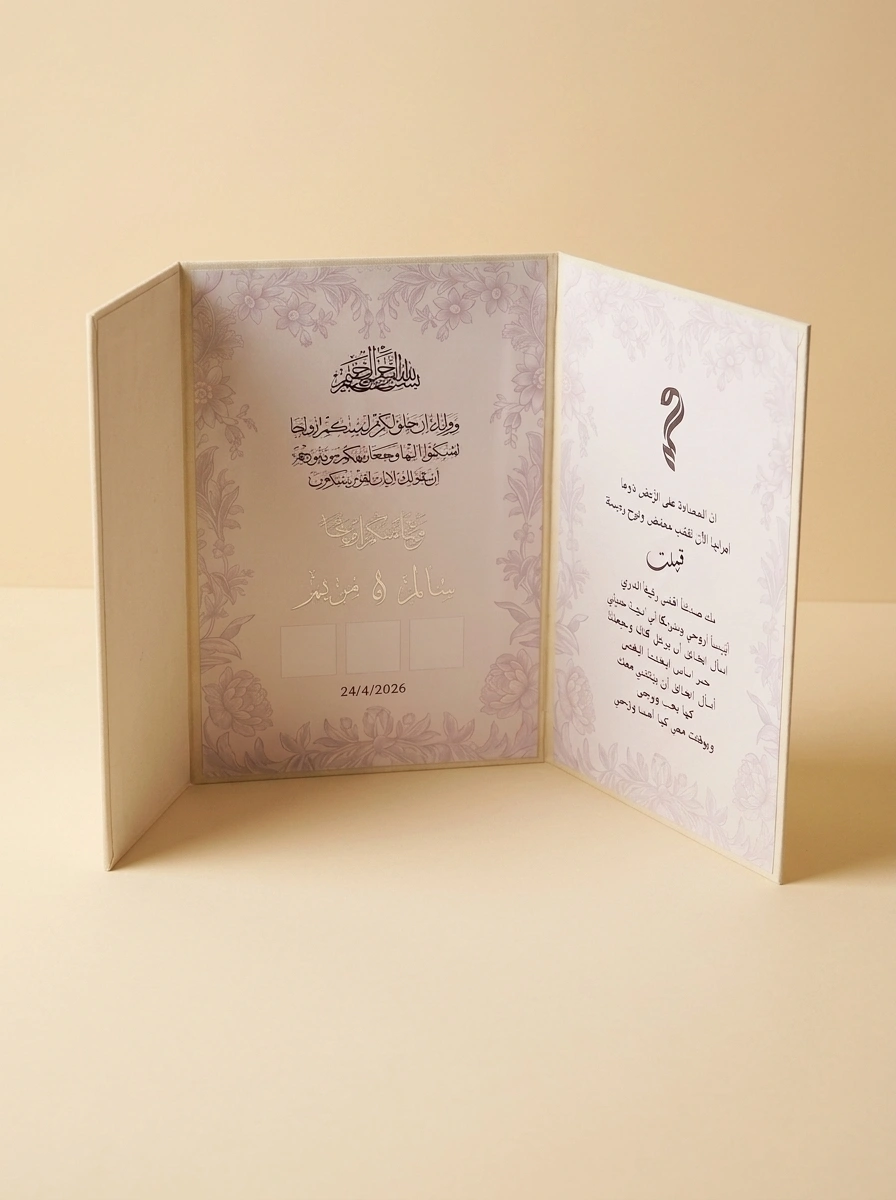 Mirror Wedding Gift Set with Ring Boxes and Quran