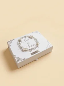 Grey Fingerprint Contract Book with Feather Pen