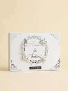 Personalized Marriage Contract Gift Box - Leather Keepsake