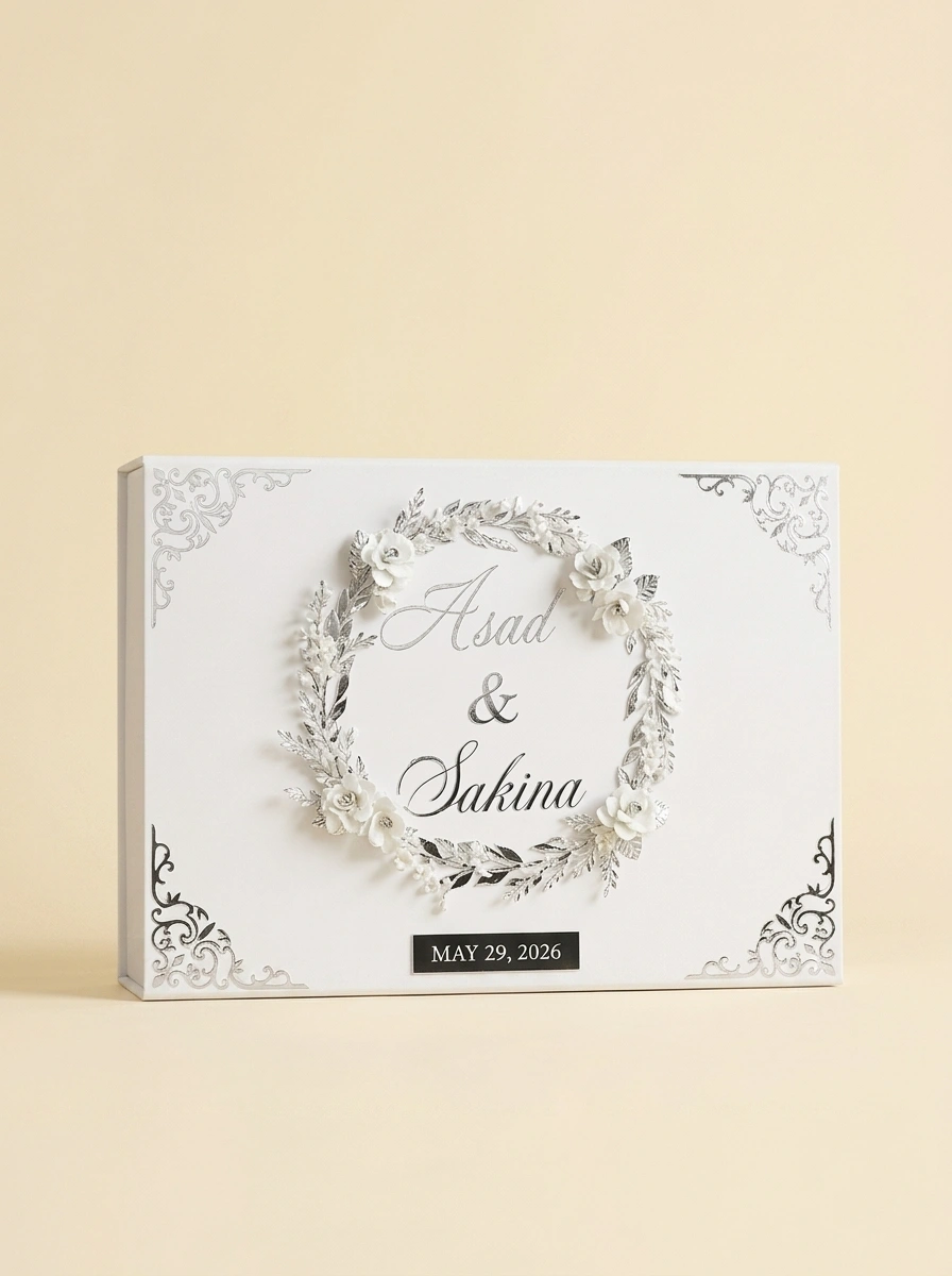 Personalized Marriage Contract Gift Box - Leather Keepsake