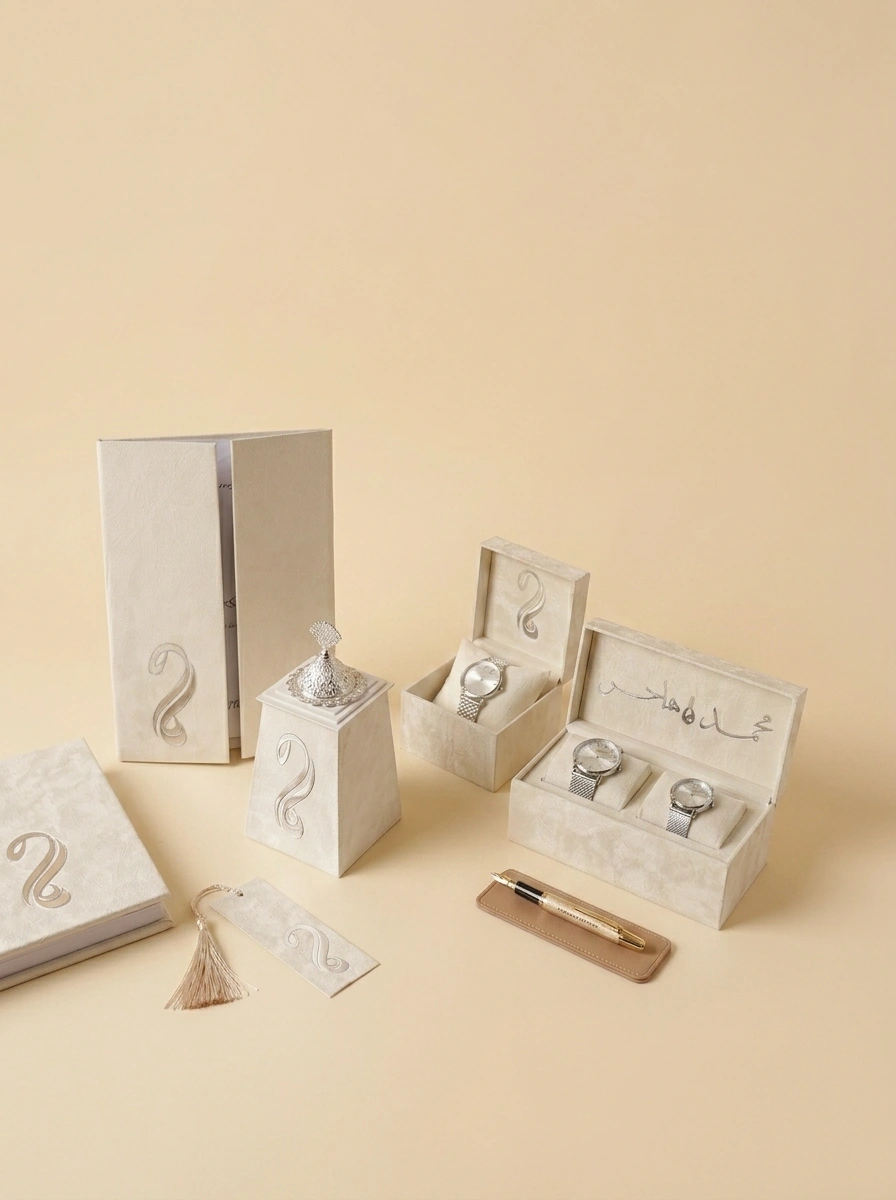Bridal Wristwatch Gift Box - Quran & Marriage Contract Set