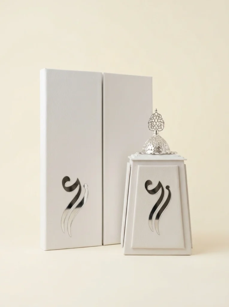 Fingerprint marriage contract set with incense burner