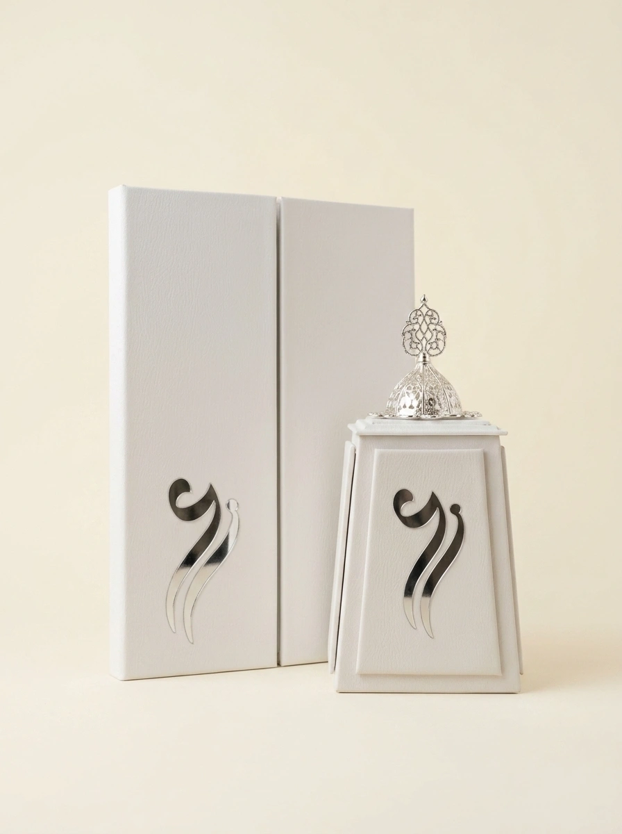 Fingerprint Marriage Contract Set with Incense Burner