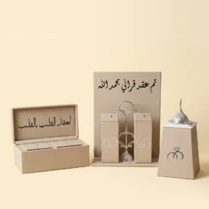 Marriage contract gift box with ring holder and incense burner