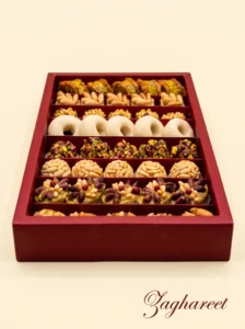 Assorted Shape Pastry Box with Dried Fruits and Honey