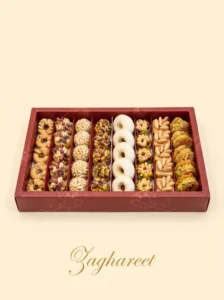 Assorted Shape Pastry Box with Dried Fruits and Honey