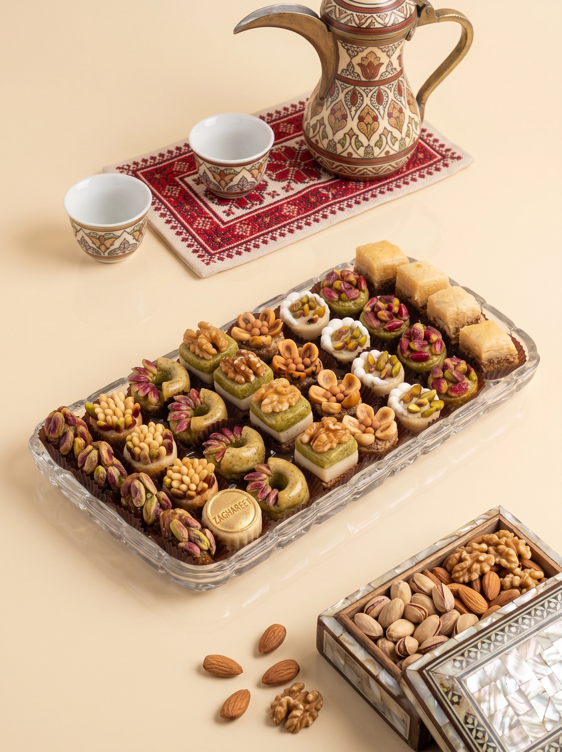 Cashew Delight Pastry Assortment with Dates