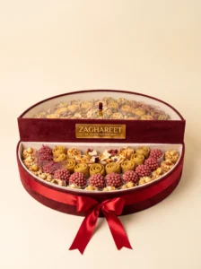 Chocolate Pastry Gift Box with Almonds and Pistachios