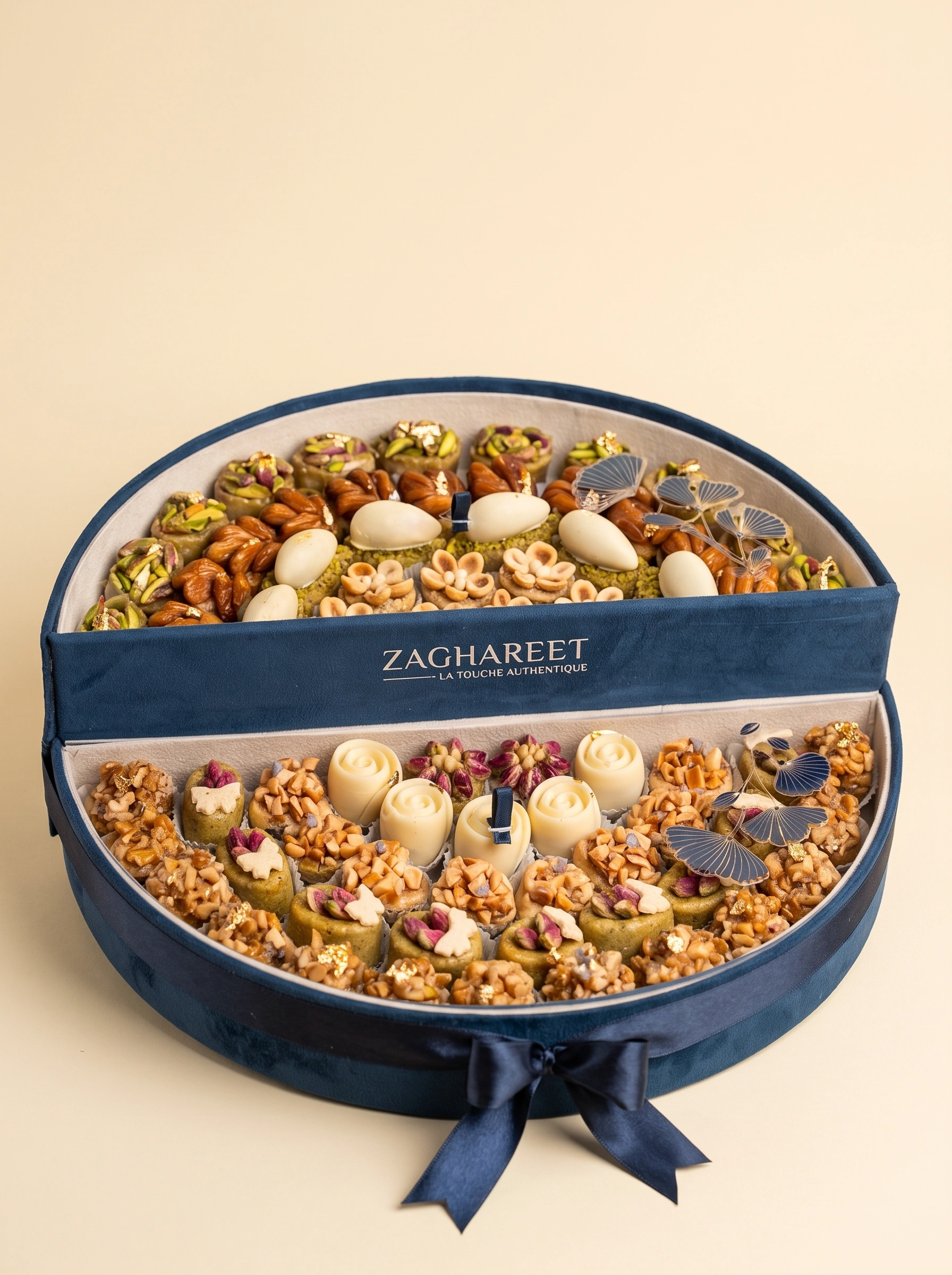 Chocolate Pastry Gift Box with Almonds and Pistachios
