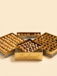 Date and Walnut Pastry Box with Almonds