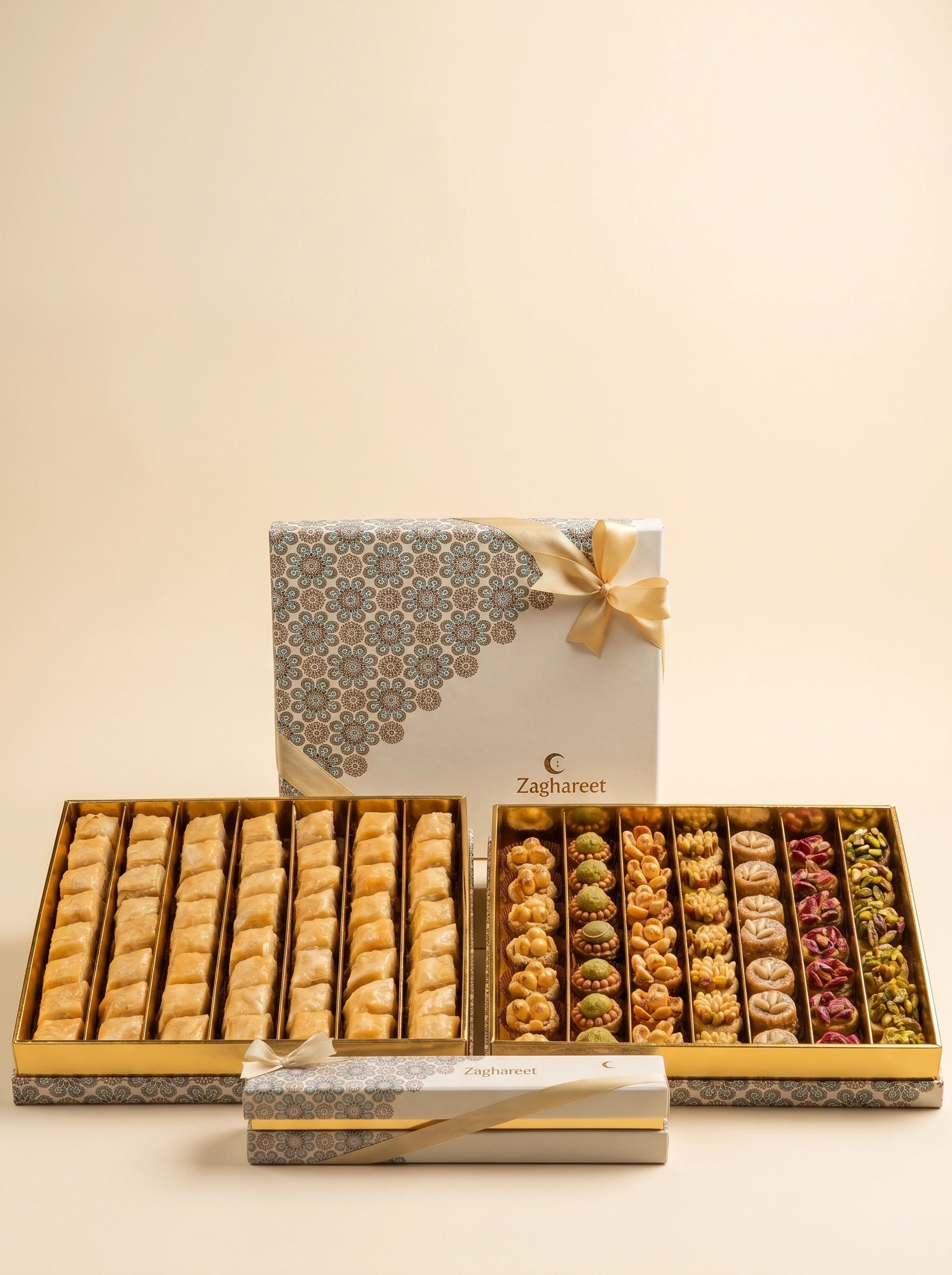 Date and Walnut Pastry Box with Almonds