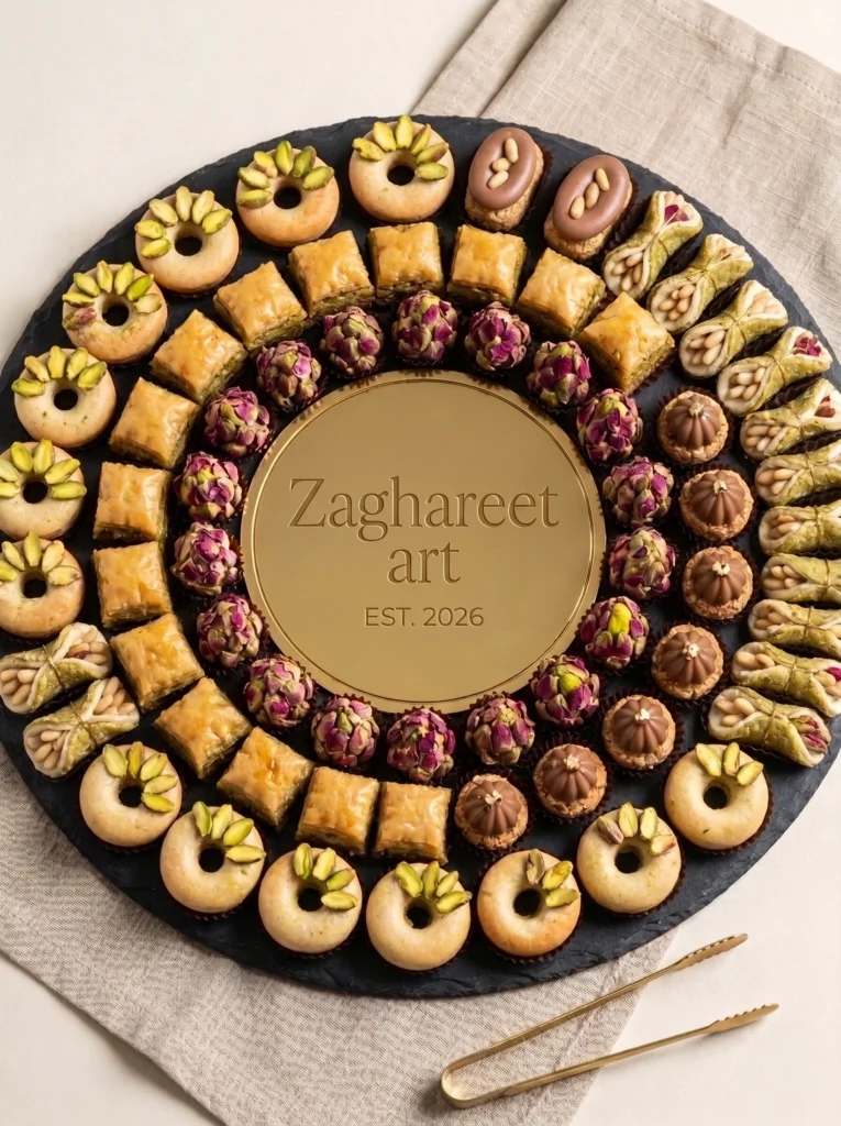 Engagement pastry selection with walnuts and cashews
