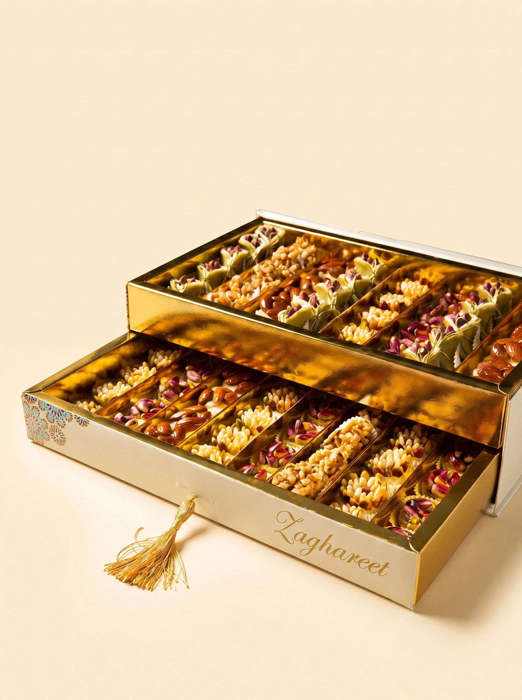 Family Gathering Pastry Assortment with Dates and Nuts