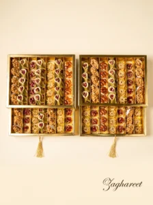 Family Gathering Pastry Assortment with Dates and Nuts