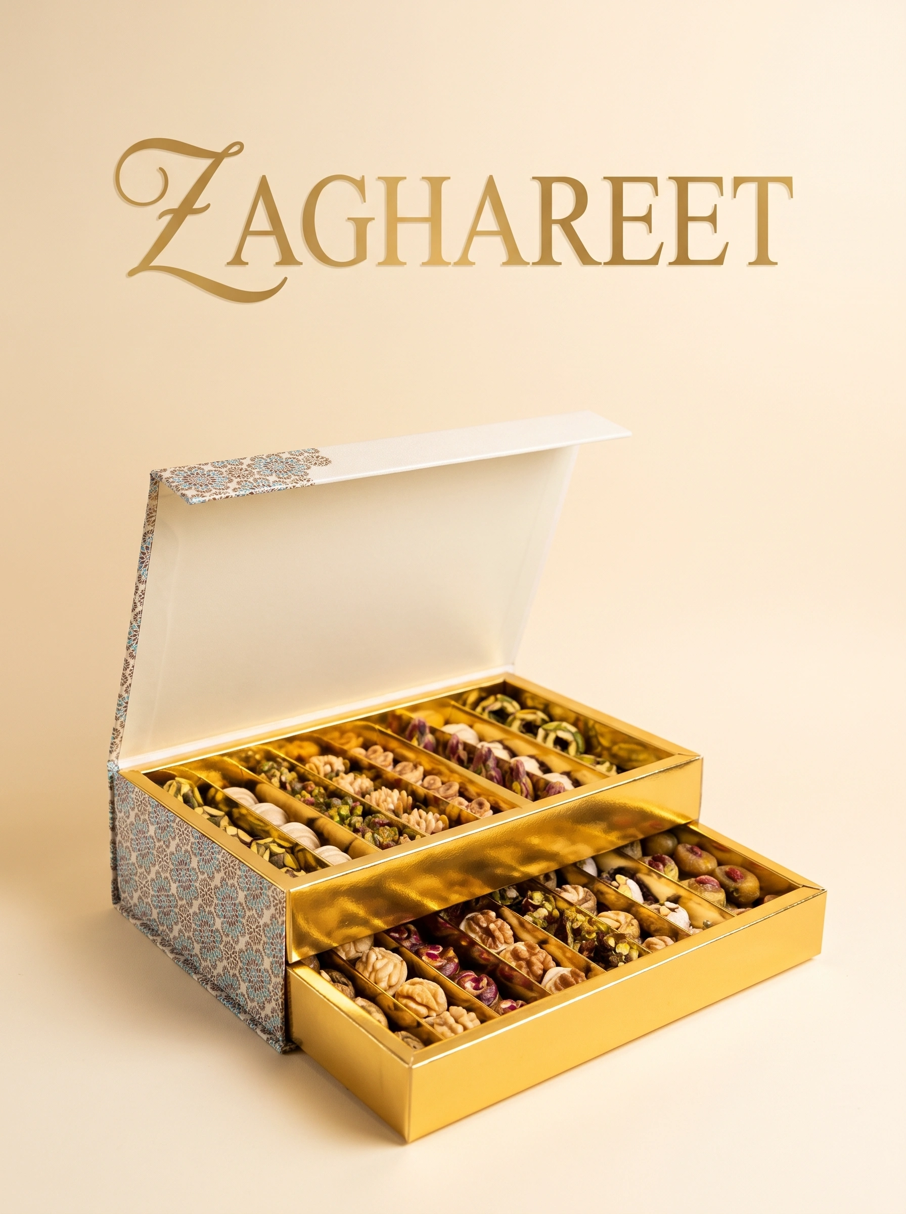 Premium Dried Fruit Pastry Box with Cashews