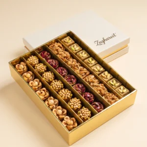 Traditional Moroccan pastries with almonds and honey