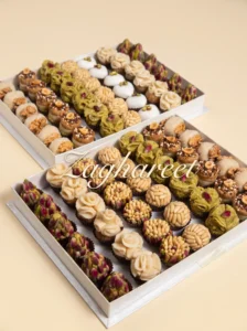 Wedding Pastry Gift Box with Almonds and Dates