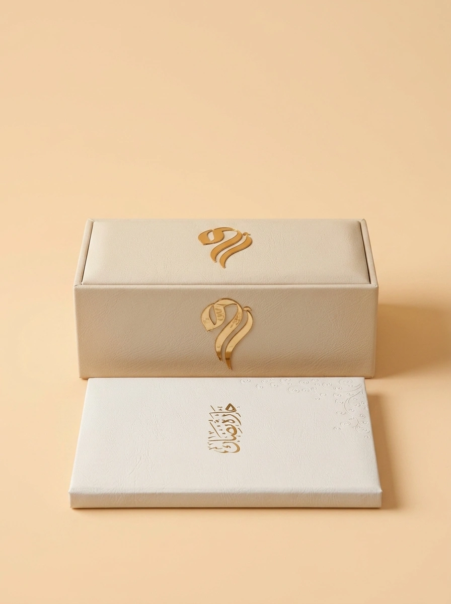 Golden Initials Marriage Contract Book Set