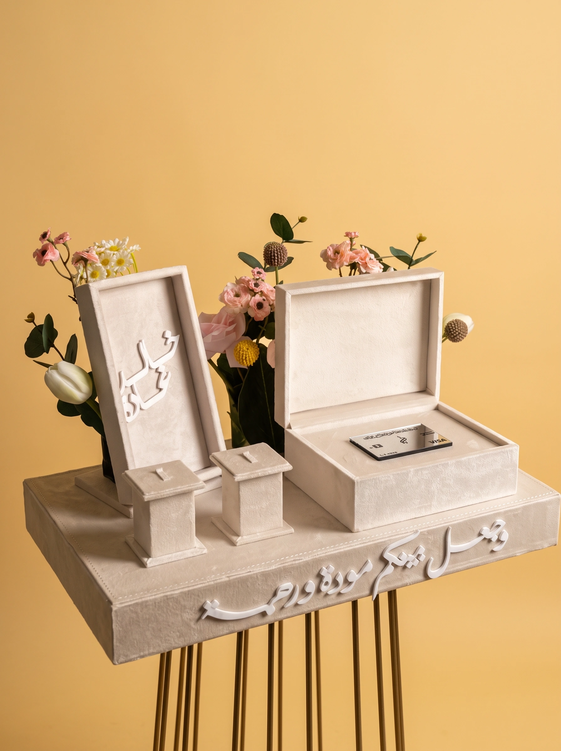 Luxury Velvet Ring Box for Wedding & Engagement Rings