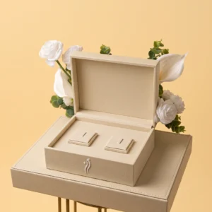 ring velvet box - Handcrafted Bespoke Ring Velvet Box by Zaghareet