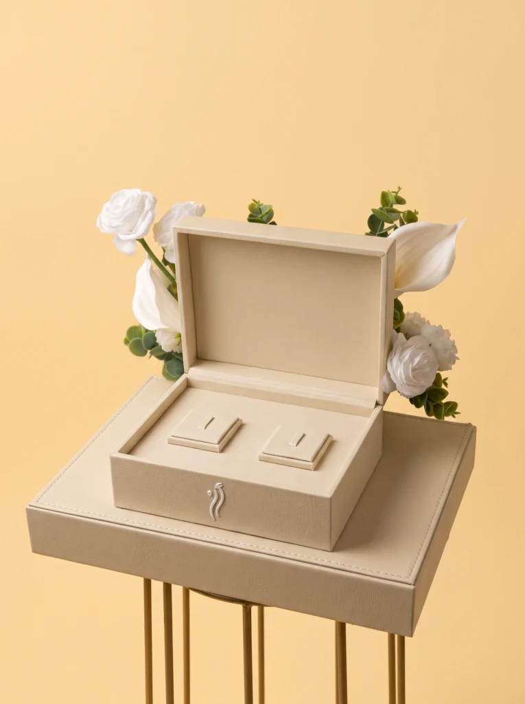 ring velvet box - Handcrafted Bespoke Ring Velvet Box by Zaghareet