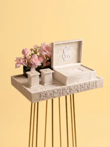 Elegant Bridal Ring Boxes for Wedding Day Rings