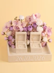 Porta Anillos Boda de Lujo para el Día Perfecto