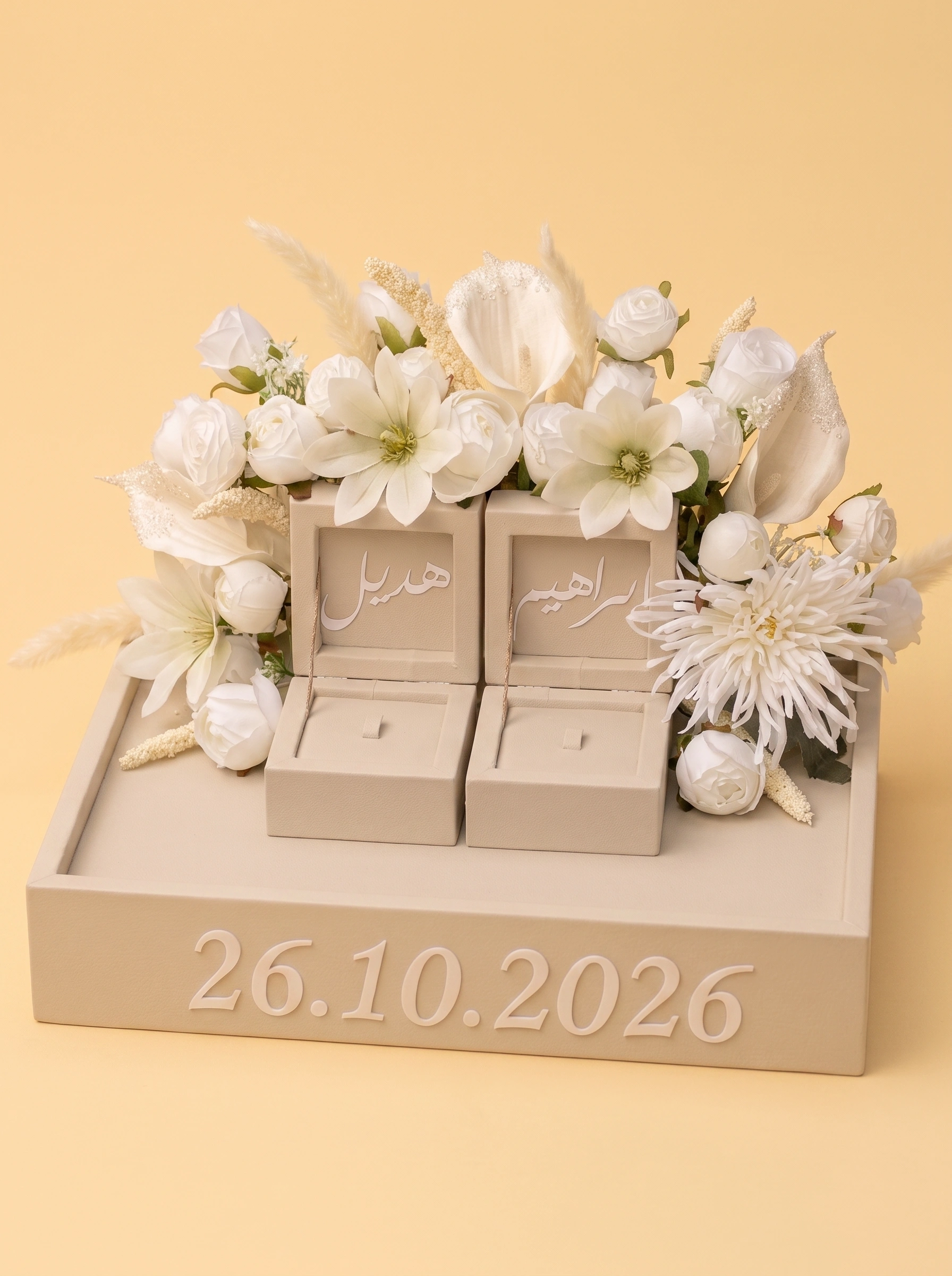Porta Anillos Boda de Lujo para el Día Perfecto