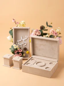 Luxury Velvet Ring Box for Wedding & Engagement Rings