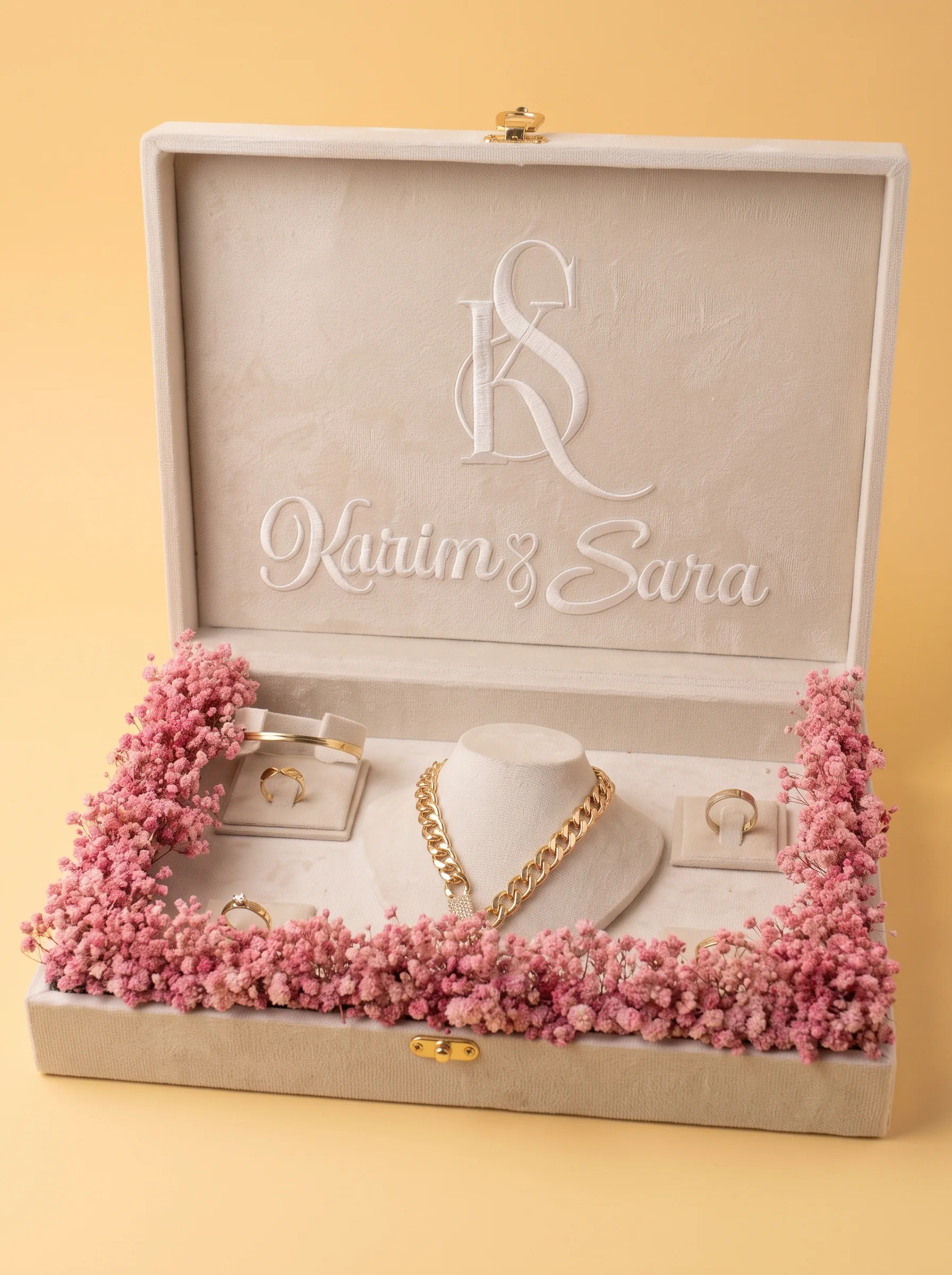 Geschenke Hochzeit: Super edle Schmuckbox mit Namen 2026
