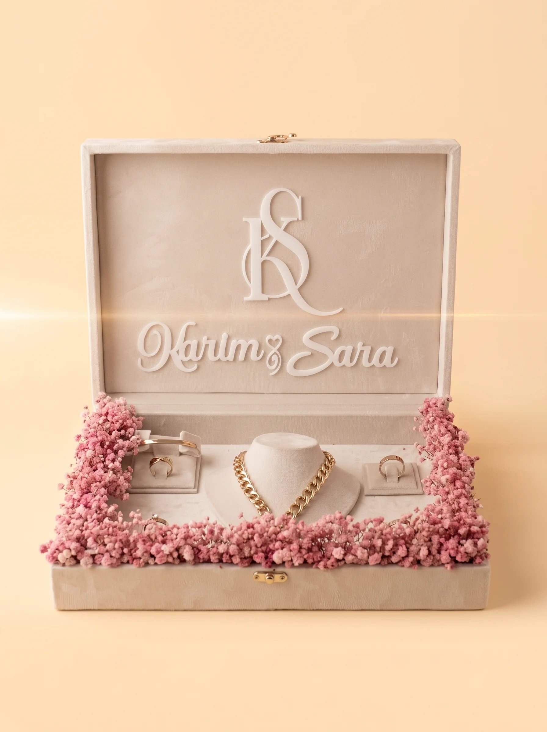 Geschenke Hochzeit: Super edle Schmuckbox mit Namen 2026