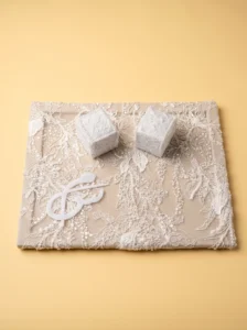 Idée Cadeau Marié : Coffret en Dentelle Sublime, 4 Pièces