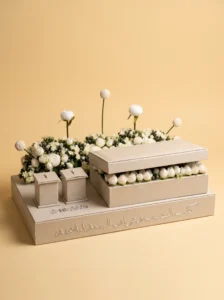 Personalized Engagement Gifts: Handmade Ring Tray with Names & Date